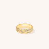 Crystal Coil Eternity Band