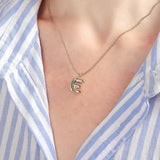 Bubble Initial Necklace