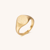 Initial Signet Ring - K