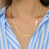 Herringbone Chain Necklace -22"