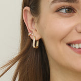 Medium Pavé U Hoops