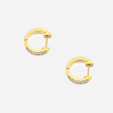 Anna Crystal Simple Hoops