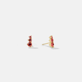 Ruby Trio Studs