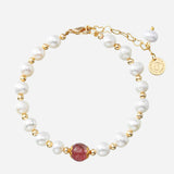 Pearl and Quartz Bracelet