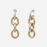 Chunky Mixed Metal Chain Earrings