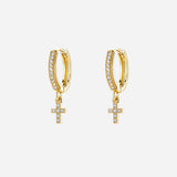 Cross Dangle Earrings