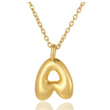 Bubble Initial Necklace