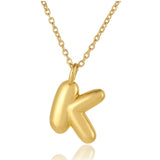 Bubble Initial Necklace