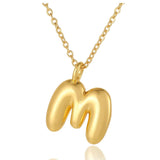 Bubble Initial Necklace