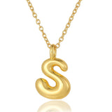 Bubble Initial Necklace