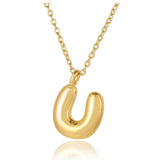 Bubble Initial Necklace