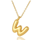 Bubble Initial Necklace