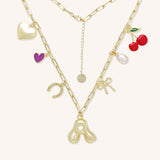 Harmony Initial Charm Necklace